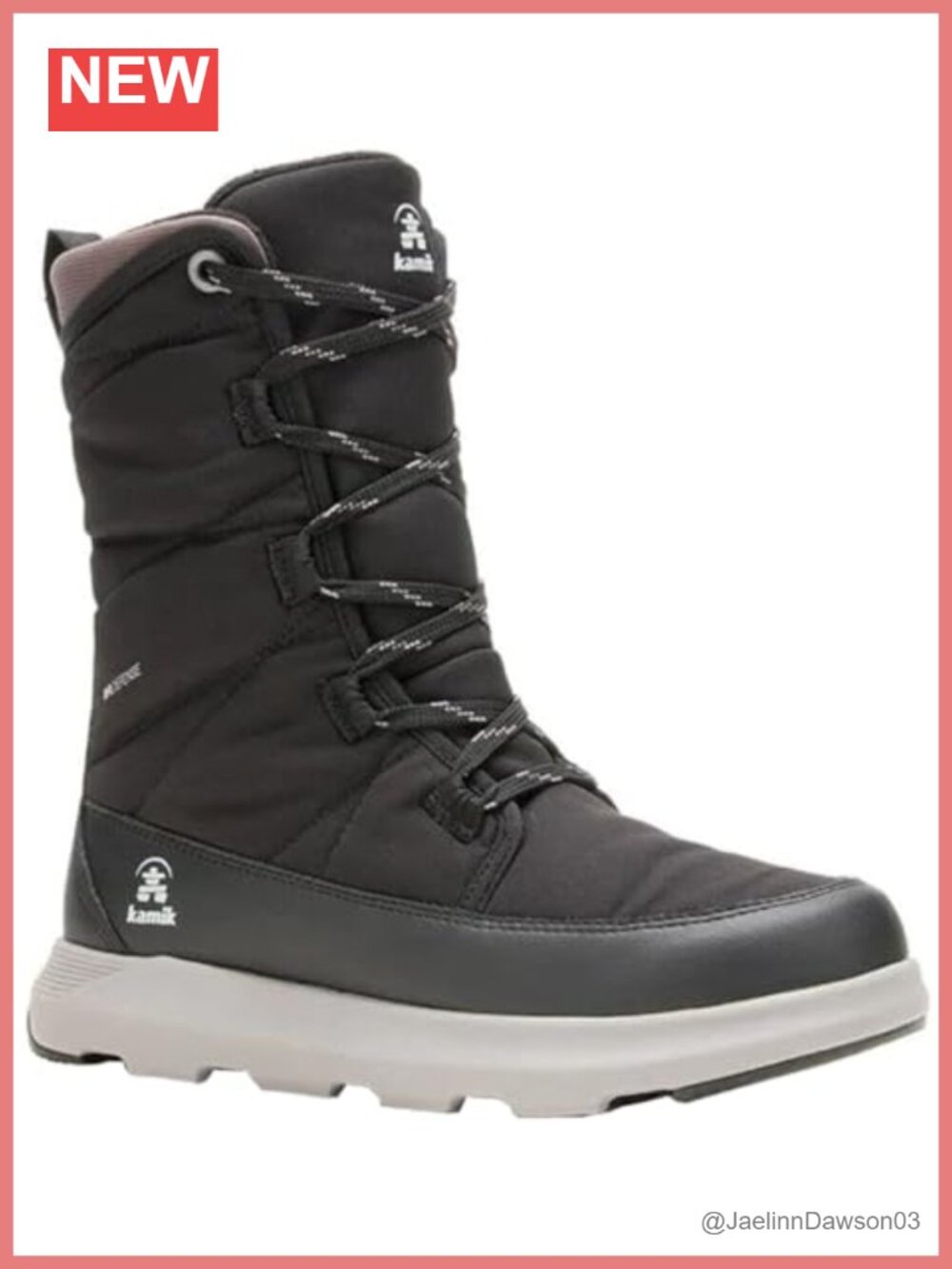 Waterproof Snow Boots Winter Lace-Up Ankle High